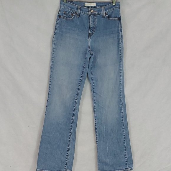 Levi's Perfectly Slimming Bootcut 512 High Rise Light Wash Jeans Sz 5 Us 26 - Picture 1 of 10